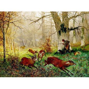 РЕПРОДУКЦИИ НА КАРТИНИ Ловци на лов (1869)